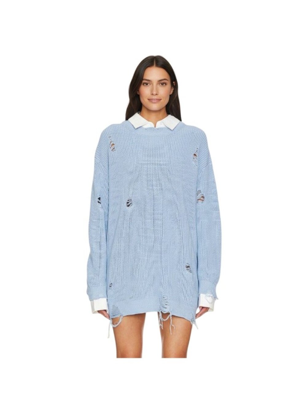 SER.O.YA Blue Chloe Sweater Dress NWT - Size XS